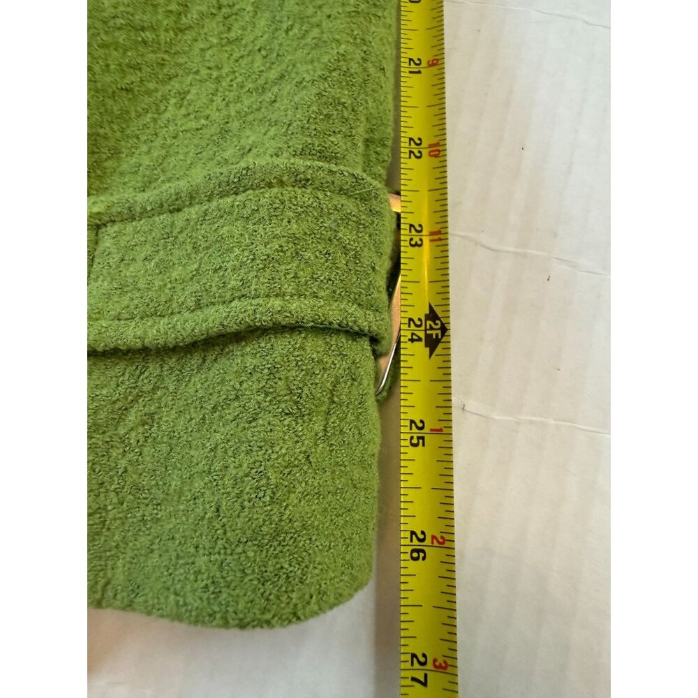Focus 2000 Womens Green Wool Blend Button-Up Jacket 3X Office Academia Preppy - Picture 8 of 11